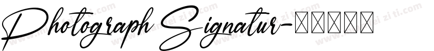 Photograph Signatur字体转换